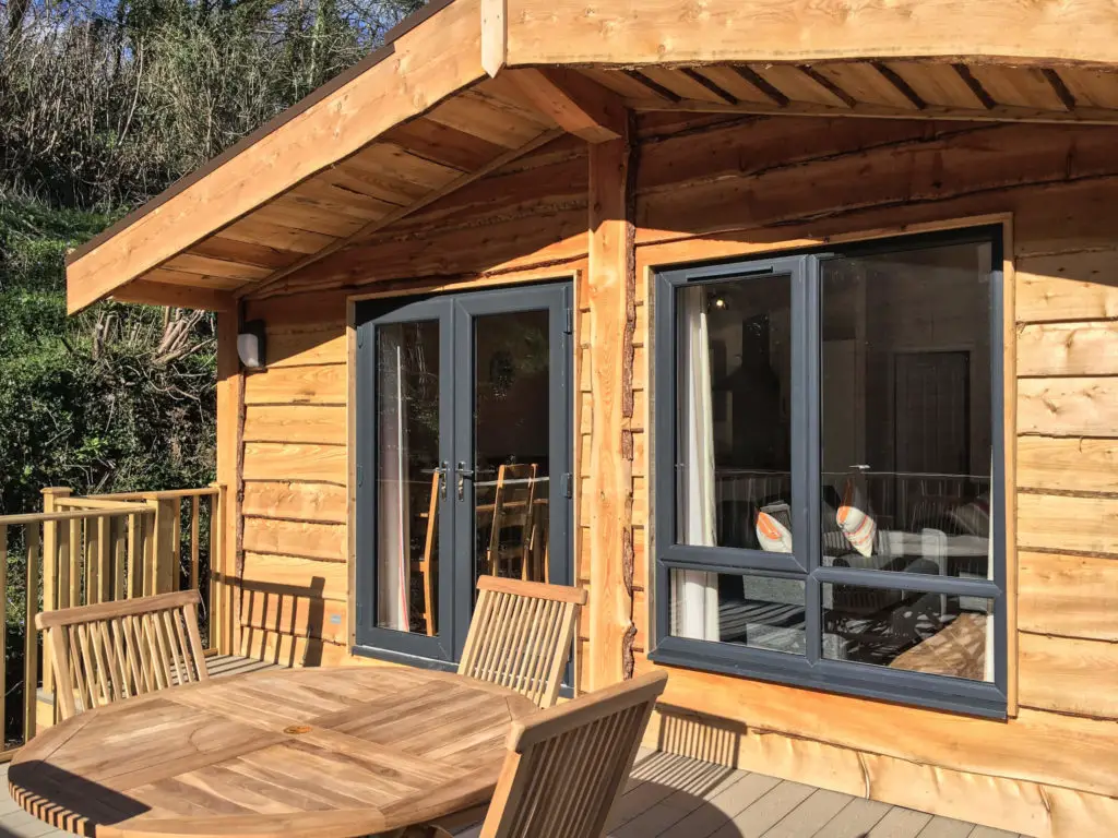 image of a holiday cabin in south devon