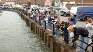 Wells next to the sea crabbing gets very busy