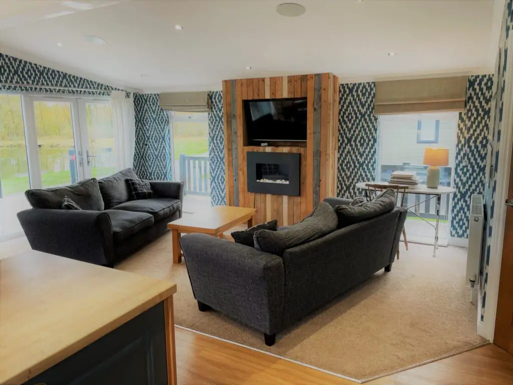 Inside a lodge at Wold View