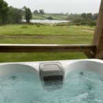 Steam Mill Hot tub view