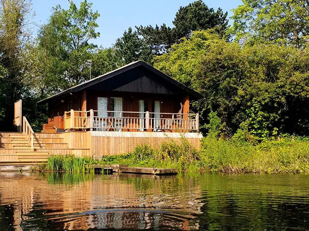 A lodge on the lake in Yorkshire