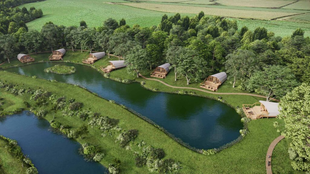 Clawford lakes from above