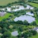 Goodiford Mill Fisheries and Lodges from above
